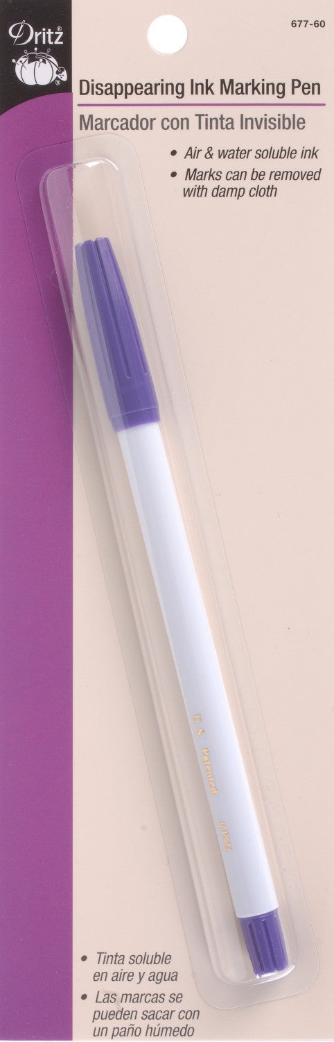 Dritz Purple Disappearing Ink Fabric Marking Pen