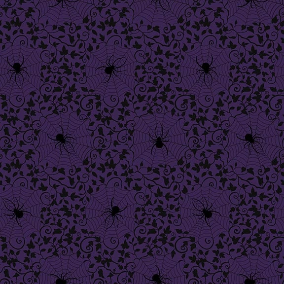 Hallowed Forest - Cobweb and Foliage - Purple
