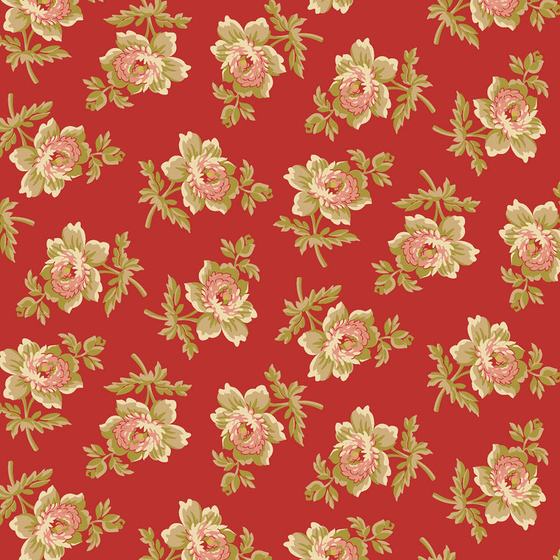Golden Era - Cabbage Rose - Red