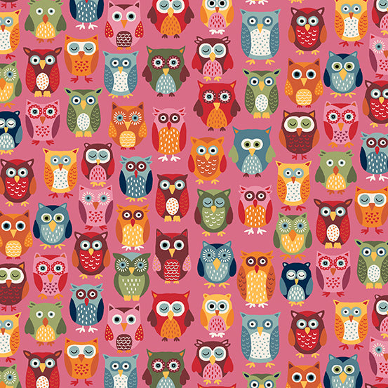 Autumn Days - Owls - Pink