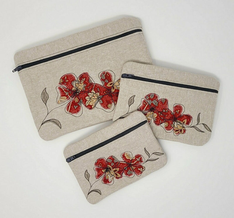 Sassy & Sweet Zipper Pouch with Embroidery Kit