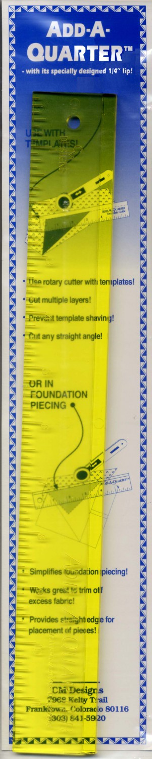 Add-A-Quarter ruler 12″