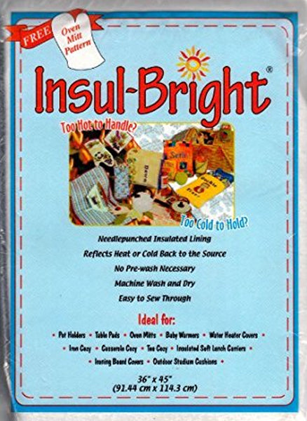 Warm Insul-Bright Insulated Lining 36x45, Multipack of 5 