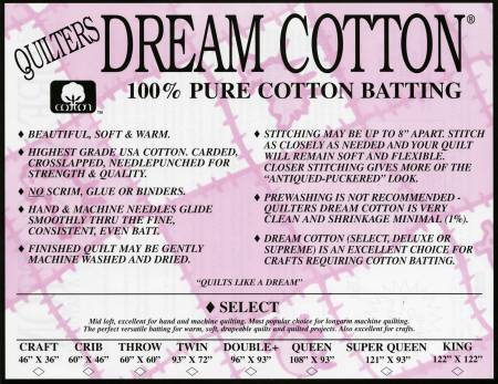 Quilter's Dream Cotton Select - Throw - Natural