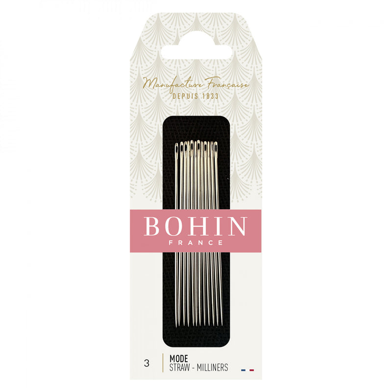 Bohin Straw/Milliners Needles - Size 3