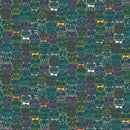 Whiskers - Portrait Cats - Teal