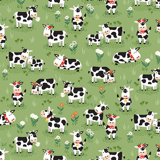 Fun on the Farm - Grazing Cows - Green