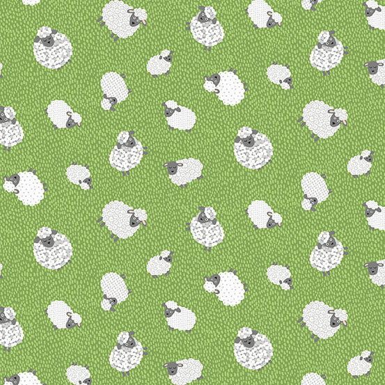 Fun on the Farm - Woolly Sheep - Green