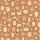 Fun on the Farm - Happy Pigs - Brown