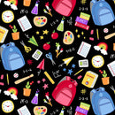 Back to School - School Supplies - Black