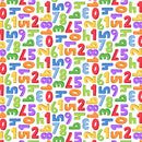 Back to School - Numbers - White