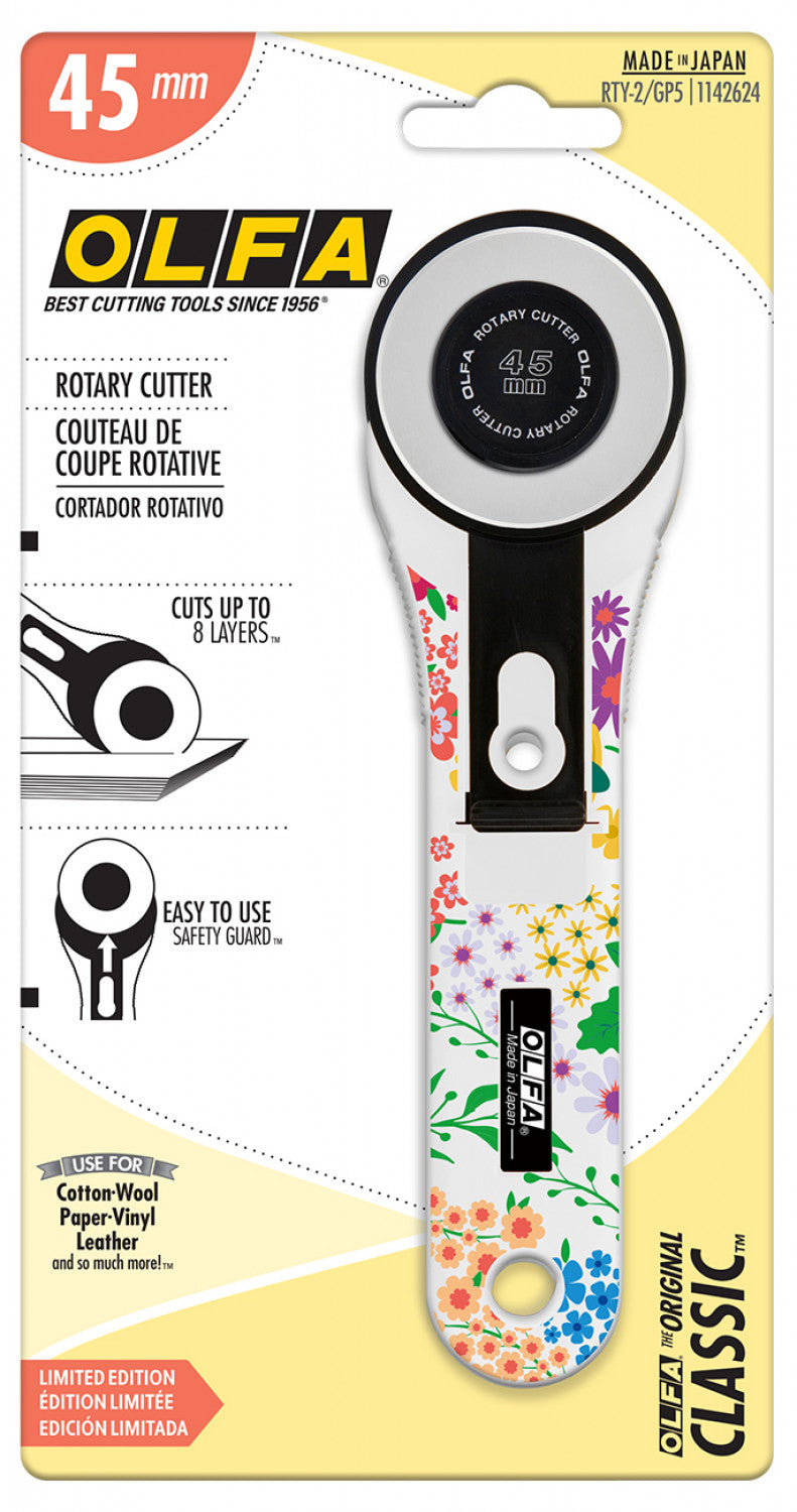 Olfa 45mm Floral Printed Rotary Cutter