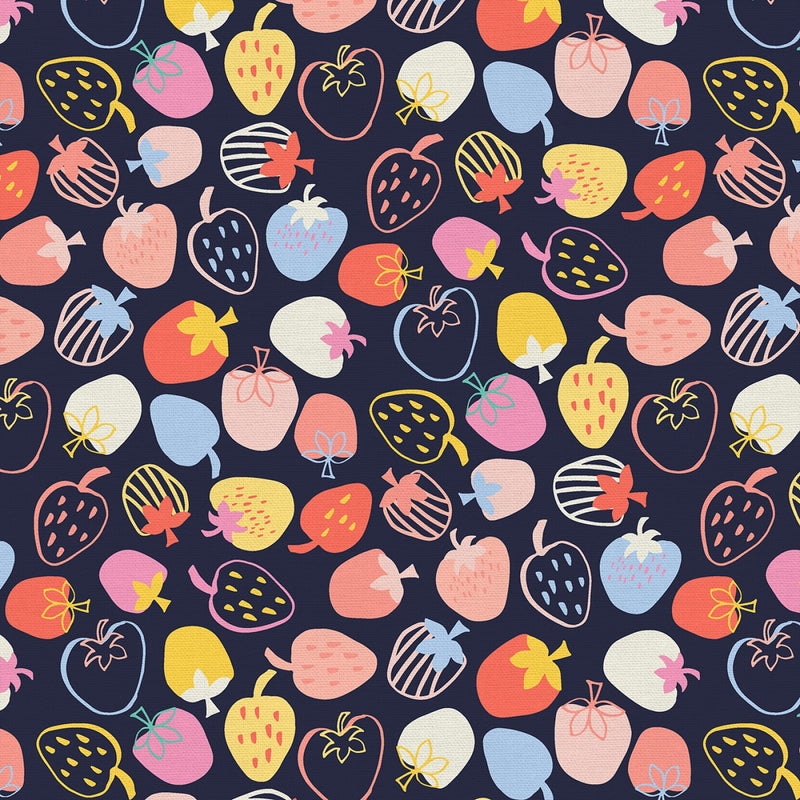 Summer Picnic - Strawberry Patch - Navy