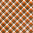 Pumpkin Spice - Plaid - Brown/Orange