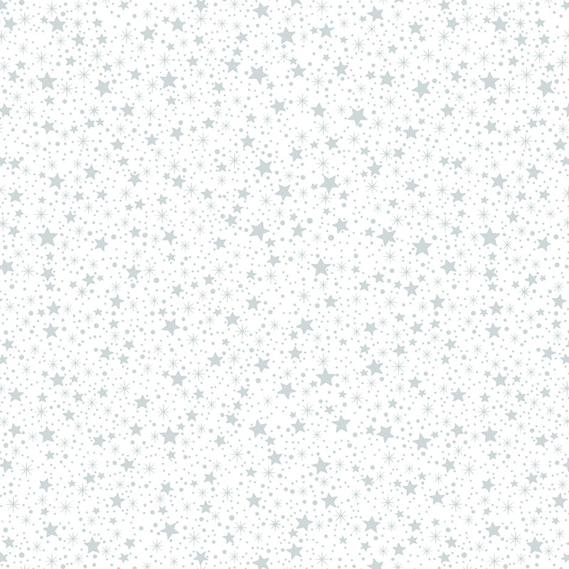 Quilter's Flour V - Stars and Dots - White/White