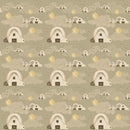 You Are My Sunshine - Barn and Rainbow Allover - Light Green