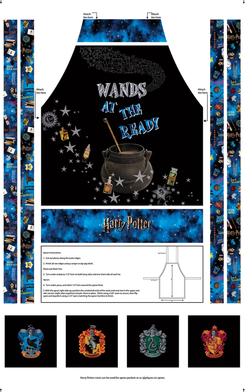 Harry Potter - Apron Panel - Multi