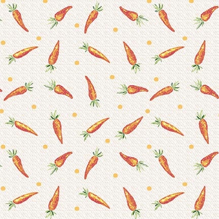 Peek A Boo Bunnies - Carrots - Cream