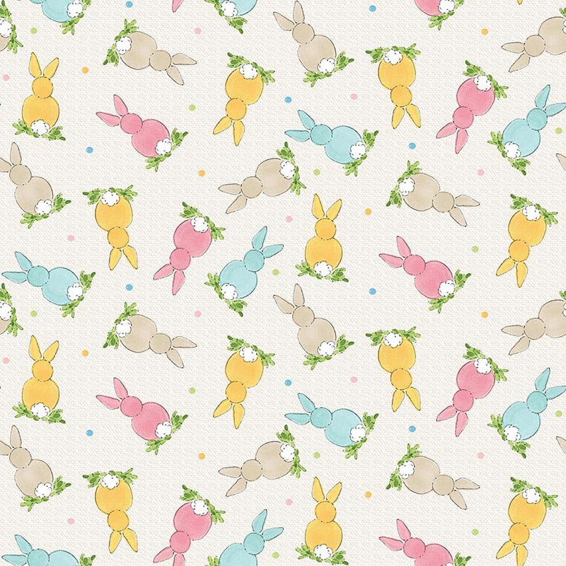 Peek A Boo Bunnies - Tossed Bunnies - Cream