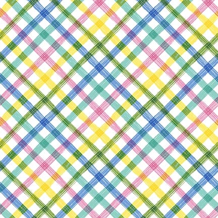 Peek A Boo Bunnies - Bias Plaid - Multi