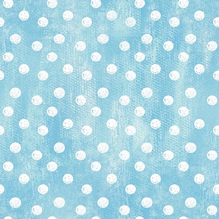 Peek A Boo Bunnies - Large Dots - Light Blue