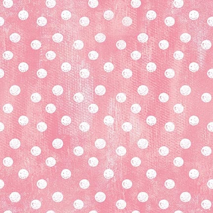 Peek A Boo Bunnies - Large Dots - Pink