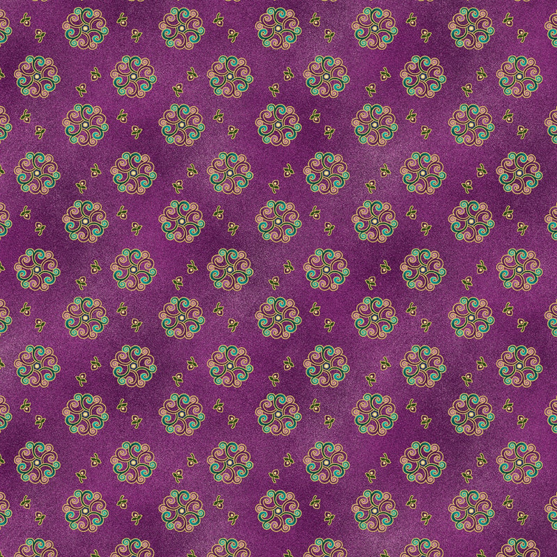 Shangri-La - Medallion Burst - Purple/Multi