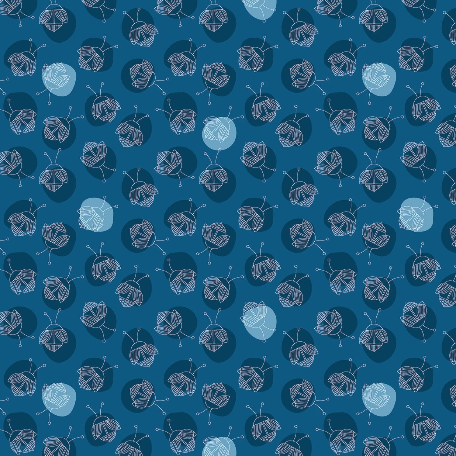Lucky Bugs - Bug a Dot - Dark Blue