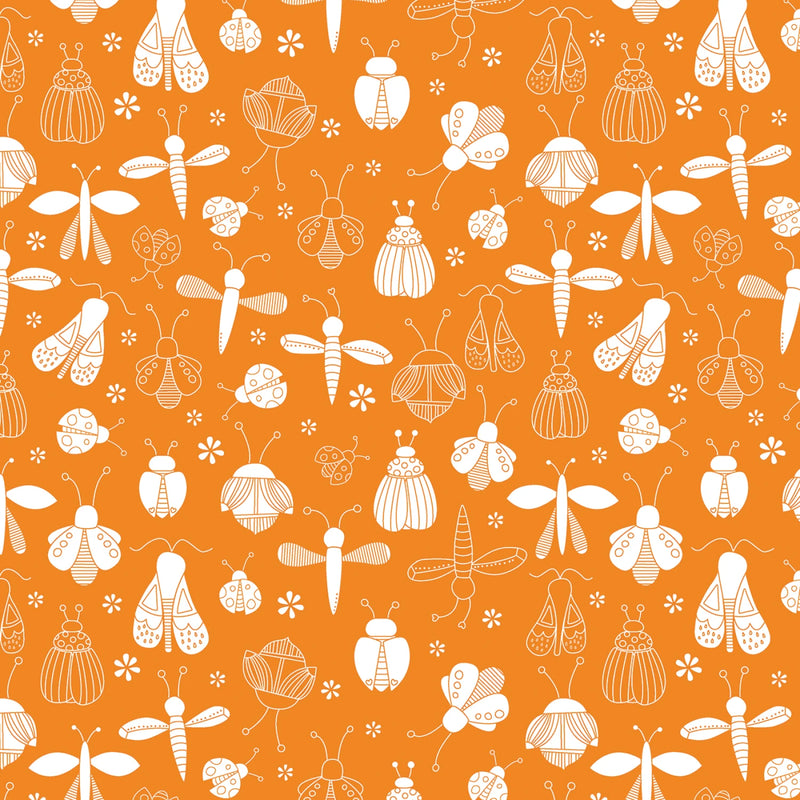 Lucky Bugs - Bucket of Bugs - Tangerine