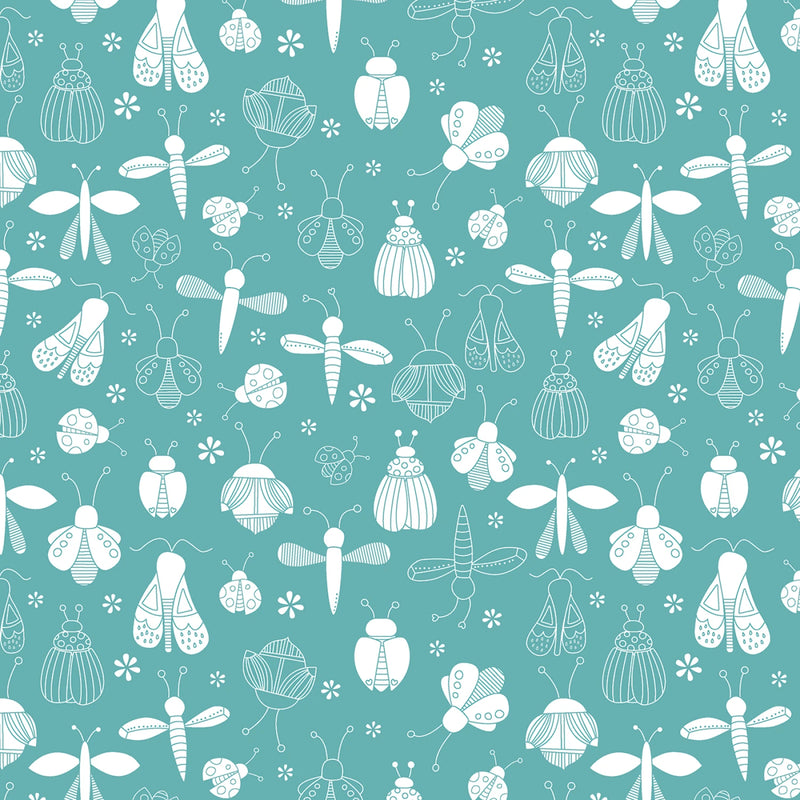 Lucky Bugs - Bucket of Bugs - Turquoise