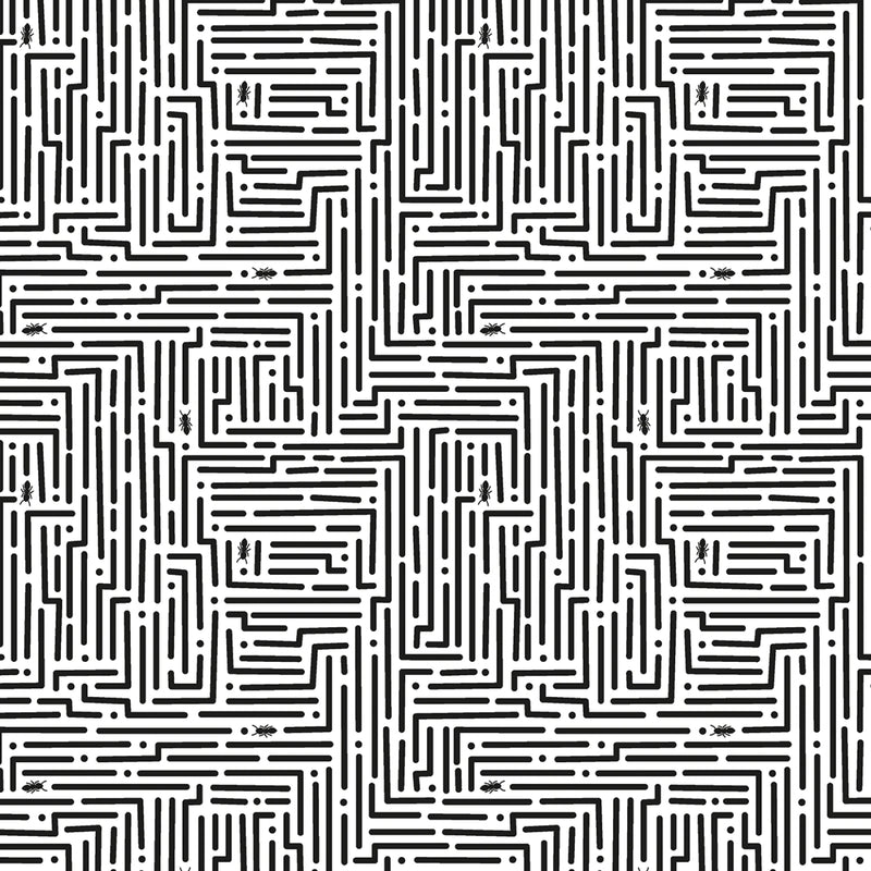 Lucky Bugs - Mazing - Black/White