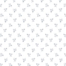 Quilters Flour VI - Small Buds - White on White