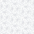Quilters Flour VI - Paisley - White on White