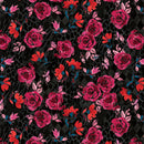 Grunge Gone Glam Lawn - Sweet Jane Rose - Noir