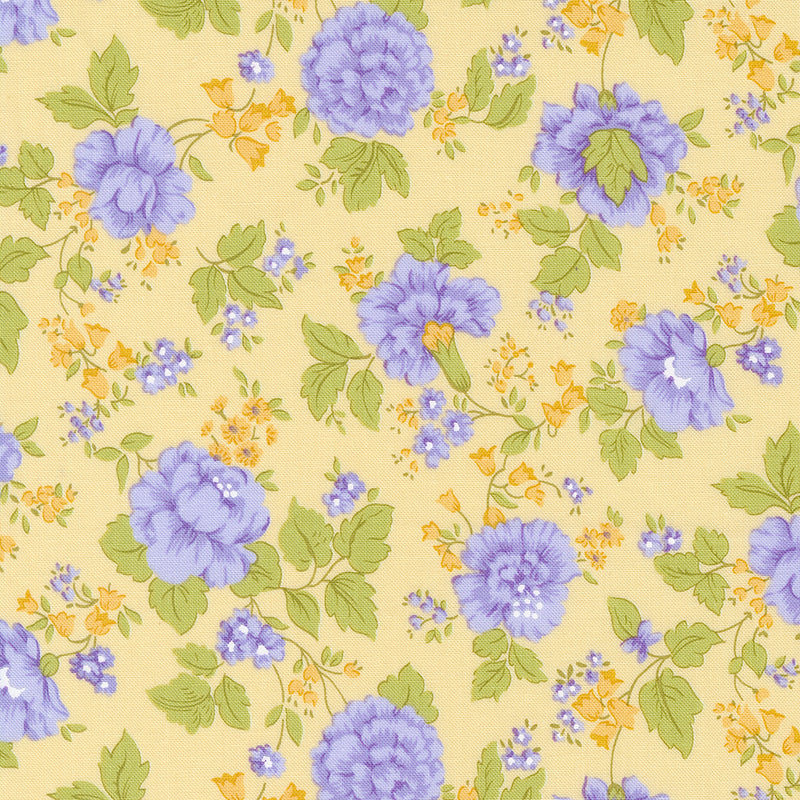 Georgia - Main Floral - Soft Yellow