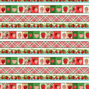Berry Besties - Border Stripe - Multi