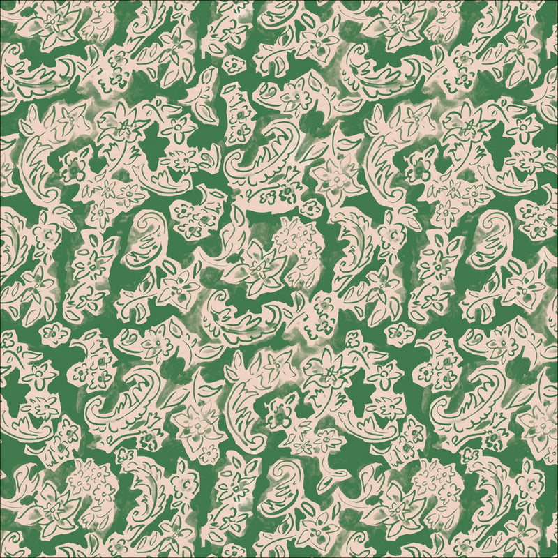 Sanctuary - Chintz Wallpaper - Green