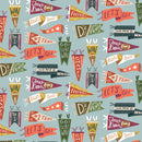 Touchdowns & Tailwags - Vintage Victory - Blue/Multi
