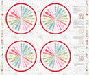 Christmas in Color - 36" Placemat Panel - Rainbow