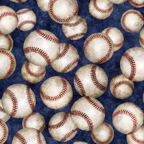 Bases Loaded - Tossed Baseballs - Navy