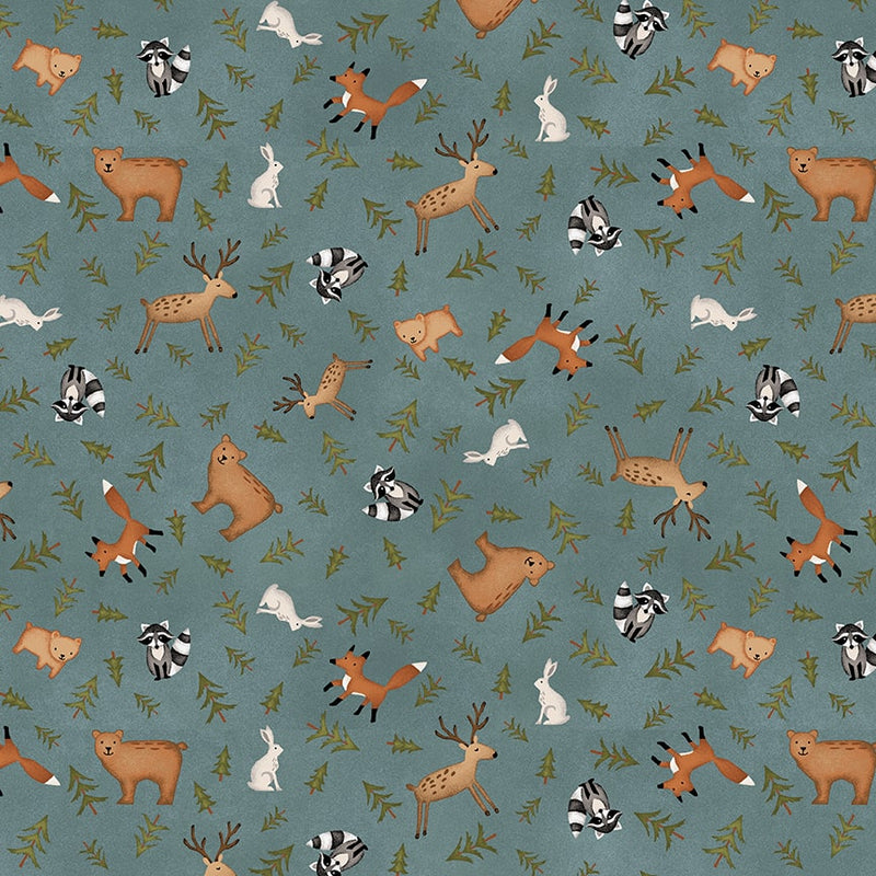 The Mountains are Calling - Animal Toss - Teal