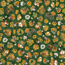 Sunflower Serenade - Sunflowers & Bikes - Green