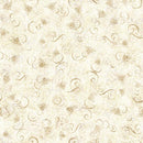 Sunflower Serenade - Bee & Scroll Tonal - Oatmeal