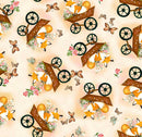 Flora & the Fox - Fox in Wheelbarrow - Cream