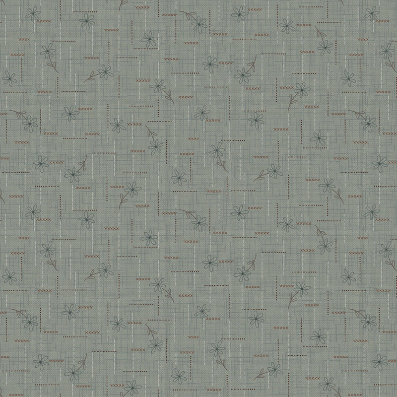 Simply Charming - Texture Flower Toss - Blue