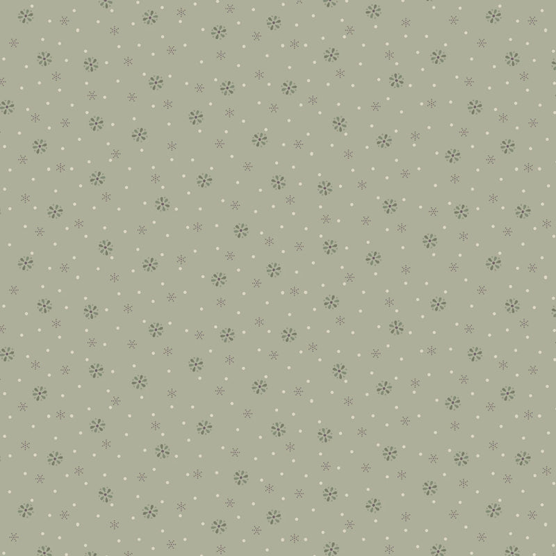 Simply Charming - Harvest Flowers - Dusty Green
