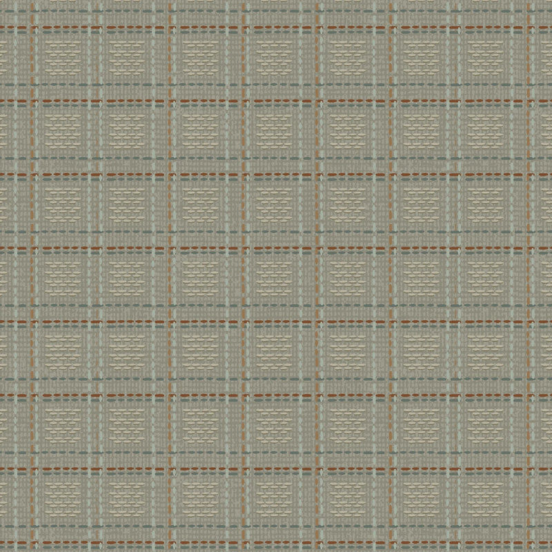 Simply Charming - Stitched Plaid - Blue Green