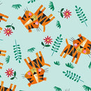 Zoo Crew - Tossed Tigers - Soft Blue