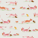 Heather Ross Favorites - Marching Cats - Cream