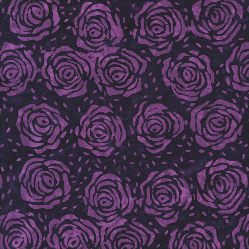 QE 7 Splendor - Roses - Eggplant